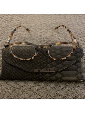 CINZIA Europa Women’s Eyeglasses - Blue Tortoise